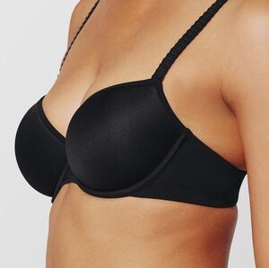 Sz 36C 1/2 Black ThirdLove 24/7 Classic T-shirt Smooth Bra